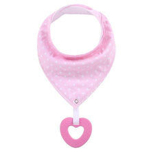 Load image into Gallery viewer, 100% Organic Cotton Super Absorbent And Soft Unisex Baby Bandana Drool Bibs And Teething Toys For Newborn
