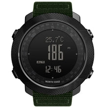Load image into Gallery viewer, NORTH EDGE Men's sport Digital watch Hours Running Swimming Military Army watches Altimeter Barometer Compass waterproof 50m
