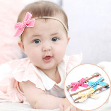 将图片加载到图库查看器，Cute Bow Baby Headband for Girl Nylon Head Bands Turban Newborn Headbands Hairbands for Kids Baby Hair Accessories For Baby
