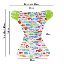Load image into Gallery viewer, Comfortable Reusable One Size Pocket Adjustable Baby Nappies Inner Cloth Breathable Diaper

