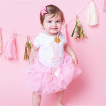 将图片加载到图库查看器，New 1st Birthday Tutu Baby Infant Christening Cake Dresses for Party Kids 1 Year Baby Girl For  Birthday Party

