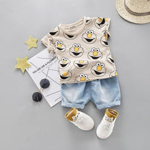 Load image into Gallery viewer, Fashion Infant  Clothing Set for Boys and Girls Cute Summer Casual Clothes Set  Top+Shorts Kids Clothes Summer Edition T shirt and Pants Set
