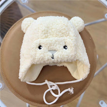 将图片加载到图库查看器，Modern Elegant Baby Boy Girl Warm Earmuffs Hat Wool Winter Ski Cap Winter Plush Cartoon Hat For Boys and Girls Kids
