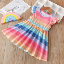 Load image into Gallery viewer, Princess Clothing for Kids Rainbow Baby Dresses Cotton Party Girl Dress For Girls For all Occasions
