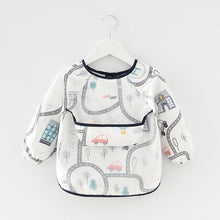 将图片加载到图库查看器，Modern Luxury NEW Baby Cute Cartoon Waterproof Long Sleeve Apron Baby  Feeding Bib for Children Baby and Kids
