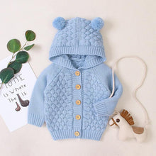 将图片加载到图库查看器，Autumn Infant Hooded Knitting Outwear coat / Jacket For Newborn Baby Boys GirlIn Modern New Elegant Design
