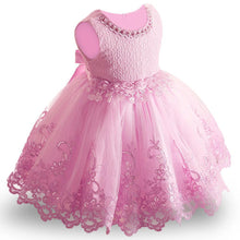 将图片加载到图库查看器，Luxury Modern Baby Girl Christmas Dress Newborn Baby Girls Bow Dresses For Baby 1st Year Birthday Party

