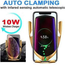 Load image into Gallery viewer, Automatic Luxury Clamping 10W Wireless Charger Car Phones Holder Smart Sensor Air Vent Mount Mobile Phone Stand
