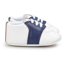 Load image into Gallery viewer, Newborn Shoes Star First Walkers Kids Toddlers Lace Up PU Leather Soft Soles Sneakers 0-18 Months
