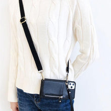 Load image into Gallery viewer, Luxury Leather Wallet Strap Crossbody Case for iPhone 7 8 Plus XR XS 11 12 13 14 PRO MAX Shoulder Lanyard Card Holder Cover Elegant Women Quality Card Holder Wallet Iphone Case
