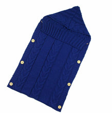 Load image into Gallery viewer, Warm Baby Blanket Knitted Newborn Swaddle Wrap Soft Footmuff Cotton Envelope For Stroller Accessories Blanket Bag
