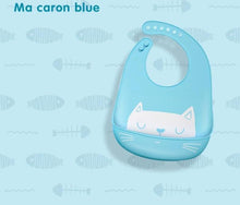 将图片加载到图库查看器，Silicone Baby Eating Bib Children Adjustable Large Boy Girl Saliva Pocket Super Soft Waterproof Bibs For Kids
