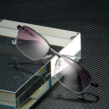 将图片加载到图库查看器，New Finished Myopia Sun Glasses Fashion Gray Lens Metal Legs With Degrees Sunglasses -1 -1.5 -2.0 -2.5 -3.0 -3.5 -4.0
