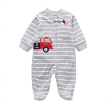 Load image into Gallery viewer, Modern Cartoon Unicorn Baby Girl Jumpsuit Footies  Romper For Newborn Boy and Girls In Trend Design
