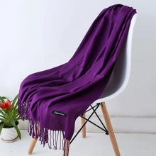 Load image into Gallery viewer, 2022 Tassel Women’s Scarf – Designer Shawl, Wrap &amp; Hijab Pashmina
