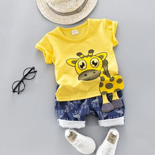 Load image into Gallery viewer, Fashion Infant  Clothing Set for Boys and Girls Cute Summer Casual Clothes Set  Top+Shorts Kids Clothes Summer Edition T shirt and Pants Set
