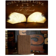 Load image into Gallery viewer, STEVVEX USB LED Book Lights Home Bedside Reading Lighting Rechargeable Magnetic Colorful Foldable Wooden Desk Lamp Best For Birthday or Valentine Gift
