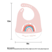 Load image into Gallery viewer, Bib Waterproof Silicone Feeding Saliva Towel Newborn  Adjustable Bur Cloth Turban Disposable Cartoon with Elegant Deisgn For Baby and Kids
