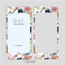 将图片加载到图库查看器，3D Curved Edge Tempered Glass for iPhone 6 6s 7 8 Plus Fashion Flowers Pattern Screen Protector Protective Film Tempered Glass Screen Protector Designed for iPhone
