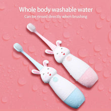 Load image into Gallery viewer, New Electric Toothbrush Cartoon Pattern Teethbrush Electric Teeth Tooth Brush For Kids with Soft Replacement Head Vibrating Toothbrush for Children Boys and Girls Age 3-13 IPX7 Waterproof Christmas Gift for Kids
