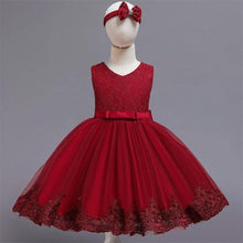 将图片加载到图库查看器，Handmade Luxury Princess Baby Girl 1 Year Birthday Dress Tutu First Christmas Party Cute Bow Dress Infant Modern Luxury Dress With Big Bow
