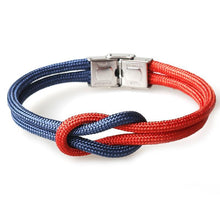 将图片加载到图库查看器，New Elegant Fashion Multi-Layer Concentric Modern Knot Rope Men Anchor Luxury Bracelet Charm Fine Bracelets For Women Fold Over Clasp Navy Style Jewelry
