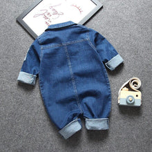 Load image into Gallery viewer, Modern Baby Newborn Jeans Style Romper and Jumpsuit Cartoon Jumpsuit Baby Boy Clothes

