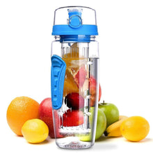 将图片加载到图库查看器，900mlFruit Infuser Water Bottle Juice Shaker Sports Lemon Water Bottle Fitness Sport Fruit Drinking Bottles Gadget For Fitness Sport and Excerises In Modern New Trend Design
