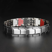 Load image into Gallery viewer, New Modern Fashion For Men Strength Therapy Bracelet Health Energy Bio Magnetic Male Gift Adjustable
