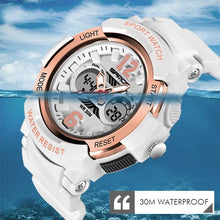 Load image into Gallery viewer, Fashion New Women Sports  Waterproof 50m Watch With Digital LED Ladies Shock Display in  Military Electronic Army Style
