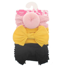 Load image into Gallery viewer, Fashion Baby Nylon Bow Headband Newborn Bowknot Round Ball Head wrap Flower Turban Girls Hair Bands Bow For Kids
