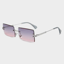 Load image into Gallery viewer, Fashion Rimless  Women Trendy Small Rectangle Sunglasses With High Quality metal frame And UV400 Protection
