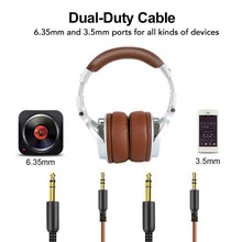 Load image into Gallery viewer, Studio ProffesionalDJ  Headphones Dynamic Stereo DJ Headphone With Microphone HIFI Wired Headset Monitoring For Music Phone
