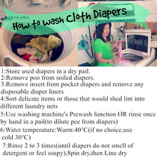 Load image into Gallery viewer, Reusable Waterproof Diaper Baby Bamboo Charcoal Diaper One Size Pocket Baby Nappies For Kids Set
