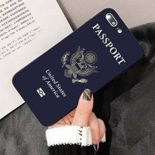 Load image into Gallery viewer, Fashion Passport Phone Case For Iphone 13 8 7 6 6s Plus X 5s Se 2020 Xr 11 12 Pro Xs Max Soft Cover Silicone Bumper Case
