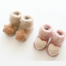 将图片加载到图库查看器，Cute Baby Thickening Furry Mid Floor Socks For Newborn Baby Boys And Girls Soft And Comfortable Footwear
