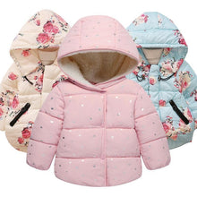 将图片加载到图库查看器，Designer Luxury Elegant New Winter Baby Outerwear Hooded Printed Cotton Padded Jacket and Coats For Babies and Girls Kids
