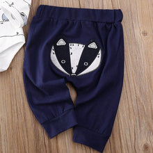 将图片加载到图库查看器，Luxury Modern Trend Style Newborn Baby Boy Girl Fox print Tops Romper Long Pants Autumn Outfits Clothes For Girls And Boys
