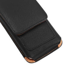 Load image into Gallery viewer, Universal Leather Case for iPhone Mens PU Leather Vertical Case with Belt Clip for iPhone Waist Pack Belt Clip Bag for 3.5-6.3" Mobile Phone Pouch Phone Cover
