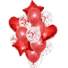 将图片加载到图库查看器，14Pcs Multi Confetti Balloons For Happy Birthday Party Balloons In Several Luxury Variant Helium Ballons For Celebrations for Boy Girls and  Babies party
