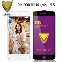 Load image into Gallery viewer, 3PCS Tempered Glass OG Screen Protector for iPhone 14 13 12 11 Pro XS Max X XR Full Glue Cover Big Curved 7 8 Full Coverage Screen Protector iPhone Glass Screen Protector
