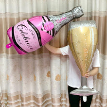 Load image into Gallery viewer, Big Helium Balloon In Several Luxury Design Champagne Goblet Balloons For Wedding Birthday Party Decorations Adult Kids Ballons
