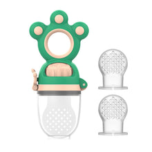 将图片加载到图库查看器，Modern Rotary Seal Non Slip Home Safe Baby Fruit Feeder Pacifier Fresh Food Bite Bag Soft Silicone Teething Toy For baby and Kids
