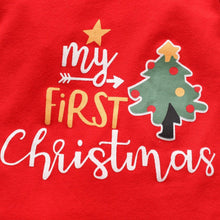 Load image into Gallery viewer, Newborn  Toddler Baby Girls Christmas Cartoon Romper Bodysuit+Bowknot  Skirt Set Dress Unique Design
