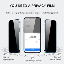 将图片加载到图库查看器，8K Privacy Protective Glass For iPhone 11 12 13 14 Pro Max XR Anti Spy Tempered Glass For iPhone 14 13 12 Screen Protector Film Edge to Edge Case Friendly Screen Protection Film

