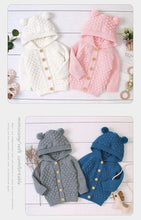 将图片加载到图库查看器，Autumn Infant Hooded Knitting Outwear coat / Jacket For Newborn Baby Boys GirlIn Modern New Elegant Design
