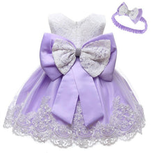 将图片加载到图库查看器，Luxury Modern Baby Girl Christmas Dress Newborn Baby Girls Bow Dresses For Baby 1st Year Birthday Party
