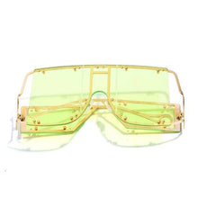 Load image into Gallery viewer, Luxury Modern NEW Fashion Square  Oversized and Big Frame Woman and Ladies SunglasseBrand Metal Rivet Trend Unique Female Eyewear Wth UV 400 Protection
