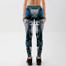 将图片加载到图库查看器，Qickitout Leggings Machine New Women's Deformation Robot Armor Leggings Digital Print Pants Trousers Stretch Pants Drop Shipping
