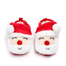 将图片加载到图库查看器，Unisex Baby Shoes Baby Boys Girls Winter Warm Santa Claus First Walkers Cute Christmas Baby Boots
